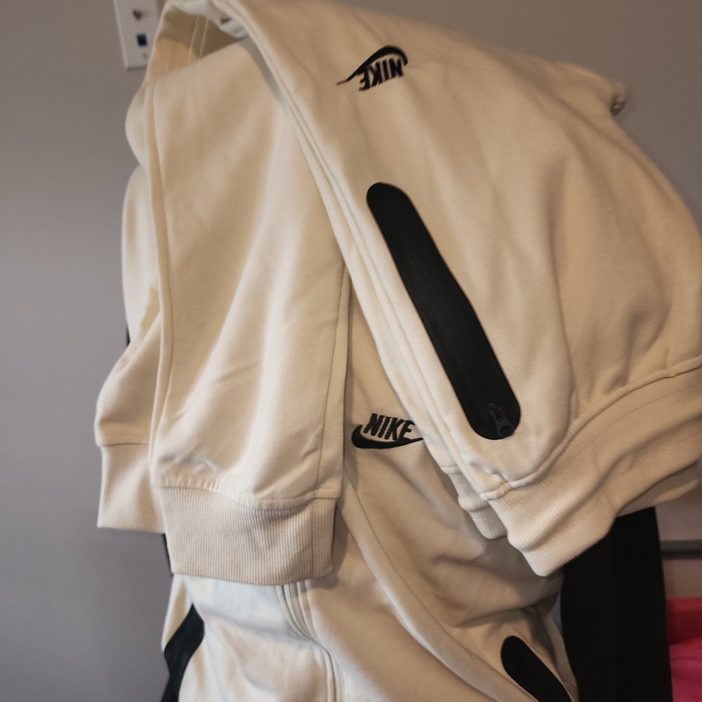 Nike Cream Hoodie with Black Accents